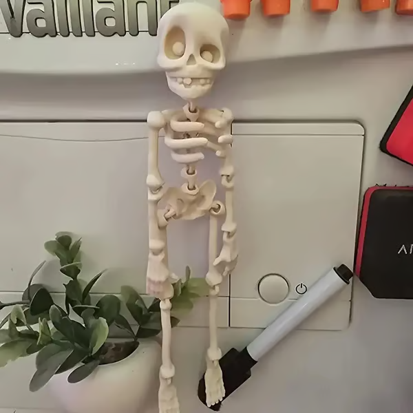 3D Printed Vintage Skeleton Magnetic Figurine π