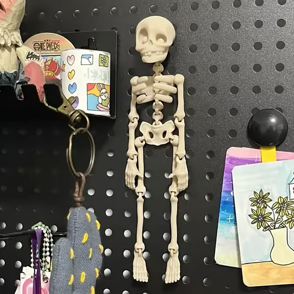 3D Printed Vintage Skeleton Magnetic Figurine π