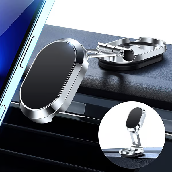 ๐ Alloy Folding Magnetic Car Phone Holder