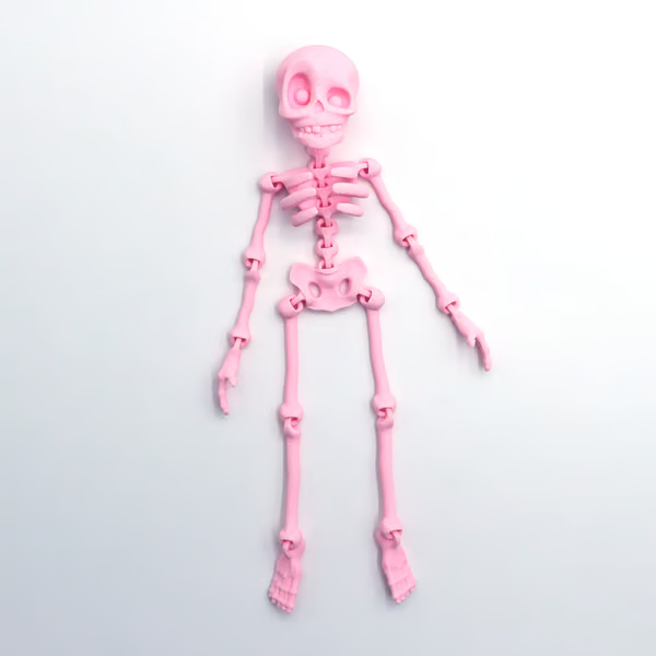 3D Printed Vintage Skeleton Magnetic Figurine π
