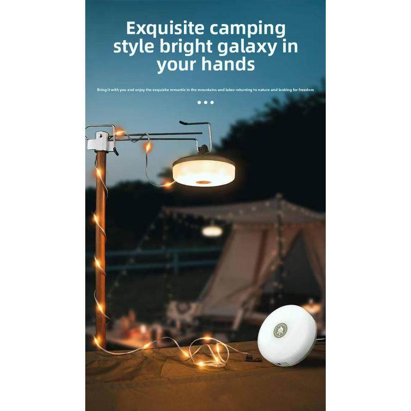 Outdoor led camping tape measure light tent atmosphere light multi-function with magnetic lighting decorative colorful light string