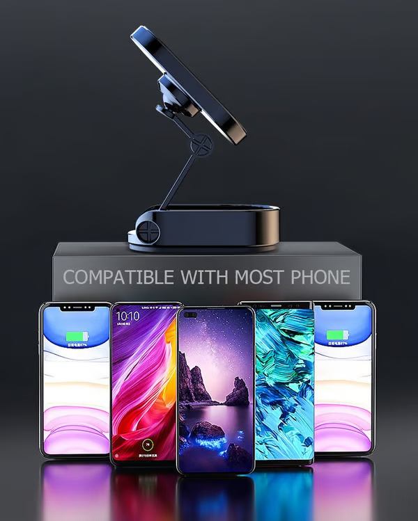 ๐ Alloy Folding Magnetic Car Phone Holder