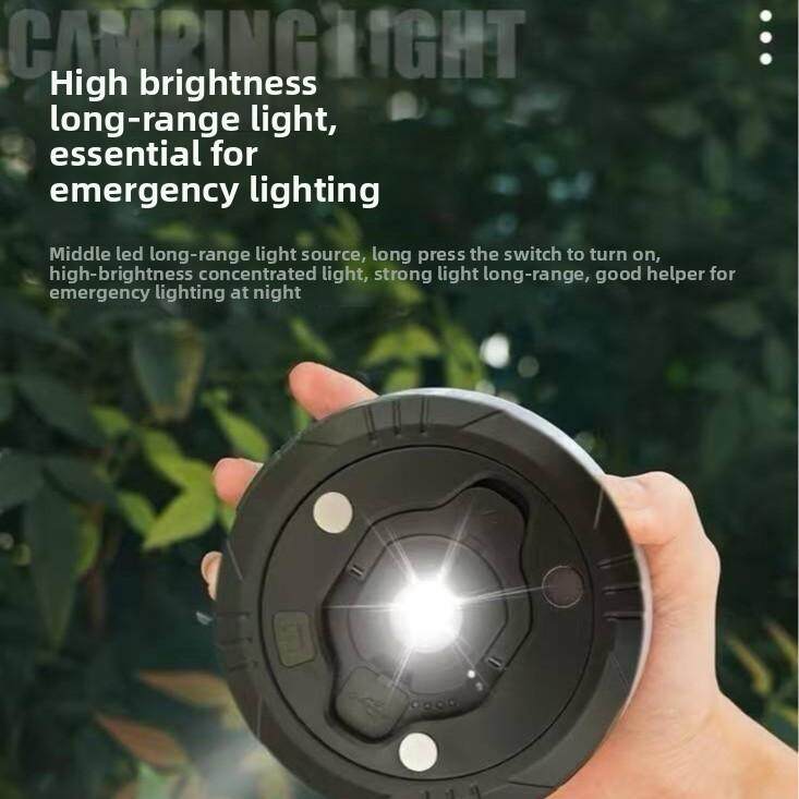 Outdoor led camping tape measure light tent atmosphere light multi-function with magnetic lighting decorative colorful light string
