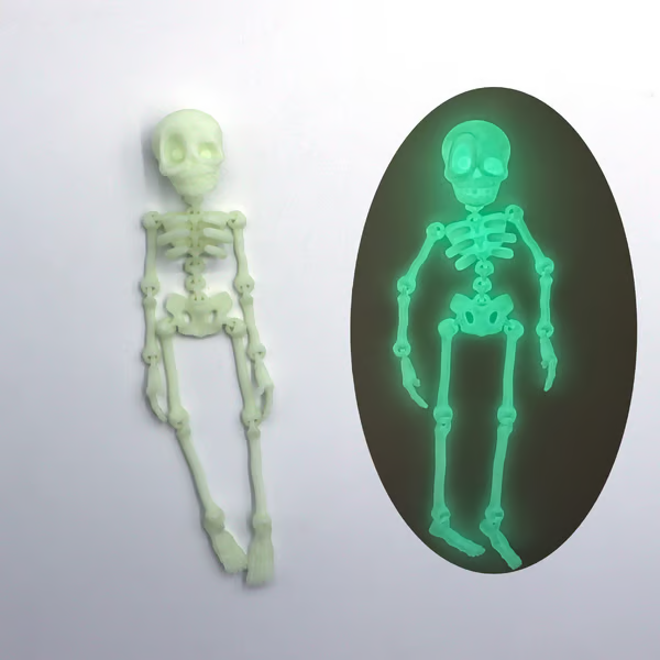 3D Printed Vintage Skeleton Magnetic Figurine π