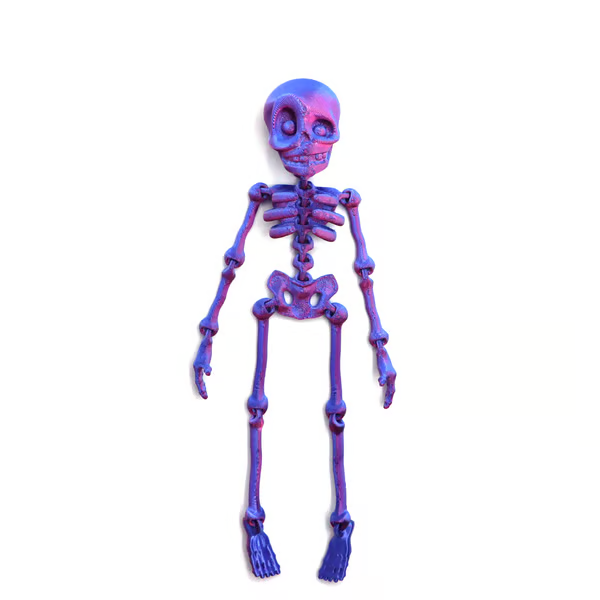 3D Printed Vintage Skeleton Magnetic Figurine π