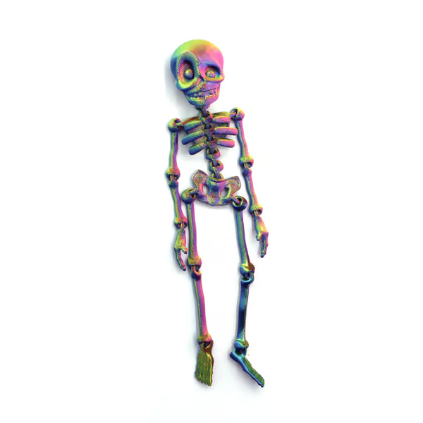 3D Printed Vintage Skeleton Magnetic Figurine π