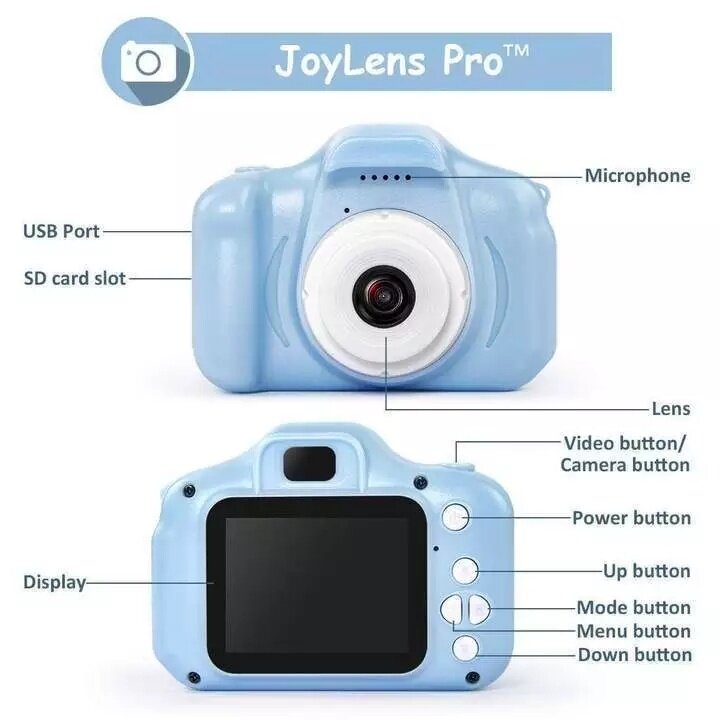 2019 Chrismas Best Gift For Kids! 1080P 2.0 Inch Screen Rechargeable Kid's