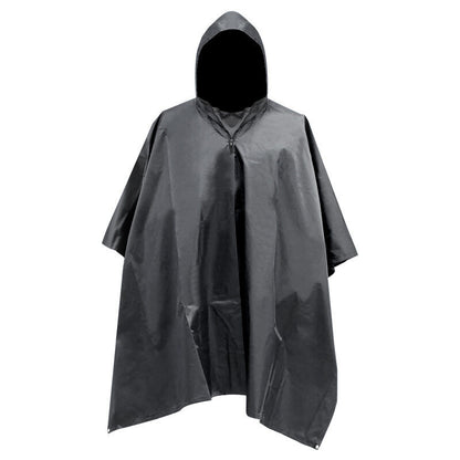 Hooded Rain Poncho for Adult with Pocket and Zipper, Waterproof Lightweight Raincoat for Men and Women