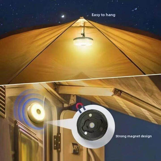 Outdoor led camping tape measure light tent atmosphere light multi-function with magnetic lighting decorative colorful light string