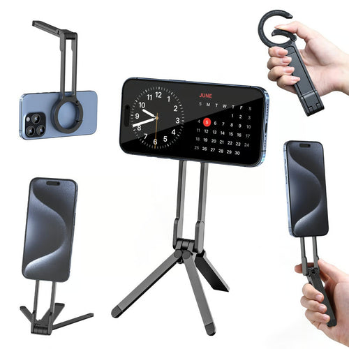 Magnetic Phone Tripod for iPhone, MA38 Portable Phone Holder Mini Tripod for Magsafe