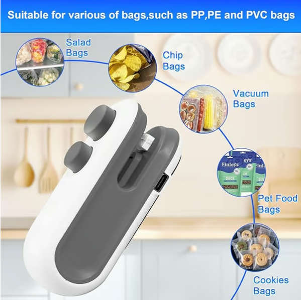 Mini Sealer Small Household Hand Pressure Sealer Portable Snack Plastic Bag Heat Sealing Machine