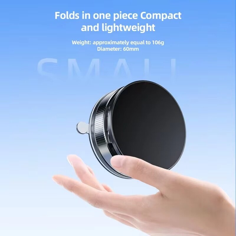 🚗【360° Magnetic Car Phone Holder】Strong Vacuum Suction Cup & Magnet Grip | Universal Windshield/Dashboard Mount for All Phones | Free Vent Clip Included – Hands-Free Driving Made Secure
